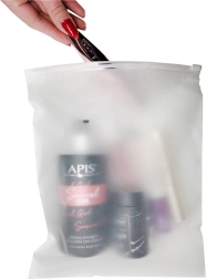 Sachets mats refermables à zip 250 × 200 mm, 50 pcs