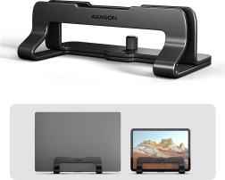 AXAGON STND-VB support vertical en aluminium pour ordinateur portable 10–17,3", noir