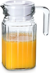 Pichet en verre avec couvercle 650 ml