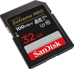 Carte mémoire SanDisk Extreme Pro SDHC 32 Go UHS-I U3 V30 100/90 Mo/s