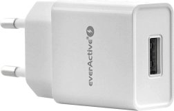 Chargeur secteur EVERACTIVE 1× USB 1 A blanc