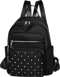 Sac à dos urbain matelassé pour femme RENEW FORCE A4 noir