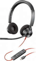Casque POLY Blackwire 3320 MST avec adaptateur USB-C/USB-A