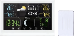 Station météo Solight avec écran couleur blanc