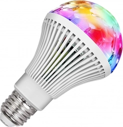 Ampoule LED RGB rotative E27 boule disco