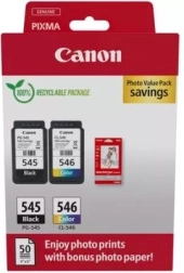 Canon multipack PG-545/CL-546 Photo Value avec papier photo