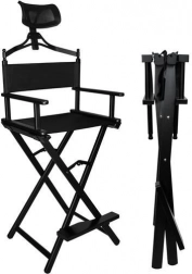 Chaise de maquillage en aluminium BEAUTYLUSHH avec appui-tête