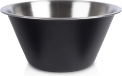 Bol de cuisine en acier inoxydable noir 22 cm, 2 l