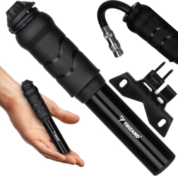 Mini-pompe à main pour vélo TRIZAND avec support de cadre, 7 bars - 1 pièce