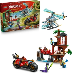 LEGO NINJAGO duel de véhicules ninja et cabane dans les arbres