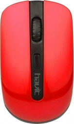 Souris sans fil Havit rouge et noire