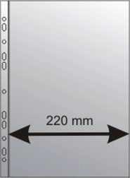 Pochette perforée A4 MAXI en polypropylène, surface grainée, 150 microns