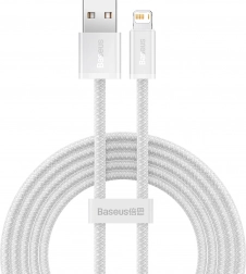 Baseus Dynamic câble USB–Lightning 2 m, charge rapide 2,4 A (blanc)