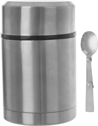 Thermos alimentaire en acier inoxydable 650 ml avec cuillère pliante ORION