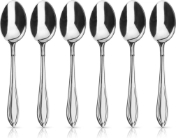 Cuillères à thé en acier CONIC, 6 pièces