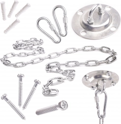 Kit de montage au plafond pour chaise suspendue et hamac 200 kg