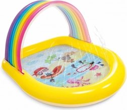 Piscine pour enfants gonflable avec auvent VESSEL INTEX Arc-en-ciel joyeux