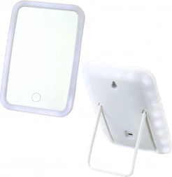 Miroir cosmétique sans fil avec éclairage LED blanc