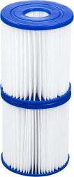 Deux filtres de rechange pour pompe de piscine BESTWAY type I (lot de 2)
