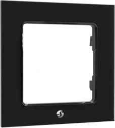 Cadre pour interrupteurs Shelly simple noir