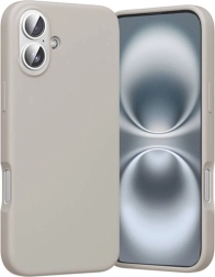 Coque en silicone Vention pour iPhone 16 avec MagSafe, gris