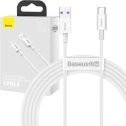 Baseus Superior câble USB vers USB‑C 66 W, 2 m, blanc