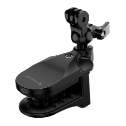PULUZ support de casque pour caméras d’action – clip rotatif 360° (noir)