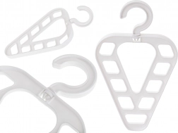 Organiseur d’armoire multifonction à 9 ouvertures, blanc