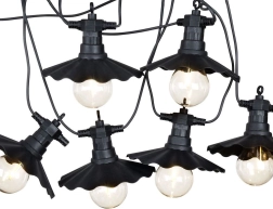 Guirlande LED d’extérieur 5,5 m avec 6 ampoules et minuterie