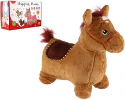 Hippity en peluche cheval avec sons, hauteur de selle 23 cm