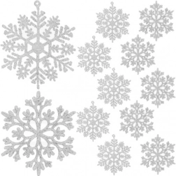 Décorations de Noël pour sapin - flocons de neige 12 pcs. Ruhhy 22516