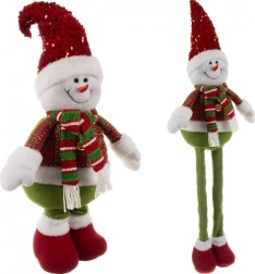 Bonhomme de neige de Noël avec jambes télescopiques