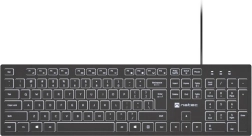 Clavier filaire natec herring glow avec rétroéclairage blanc