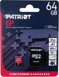 Carte microSDXC Patriot EP A1 64 Go V30
