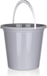 Seau en plastique 10 l avec jauge, assortiment de couleurs