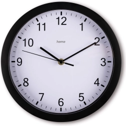Horloge murale Elba 25 cm noire