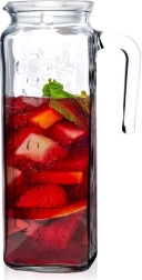 Pichet en verre avec couvercle 1,2 l