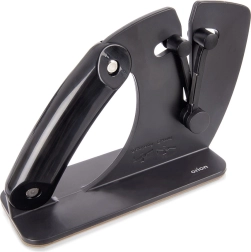 Aiguiseur manuel 2‑en‑1 pour couteaux avec angle automatique 20 × 7,5 × 13 cm