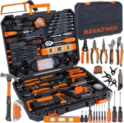 Set d’outillage BIGSTREN 168 pcs dans une mallette avec cliquet 3/8” 72T