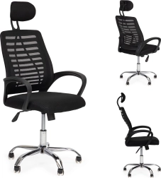 Chaise de bureau avec appui-tête et fonction bascule ModernHome