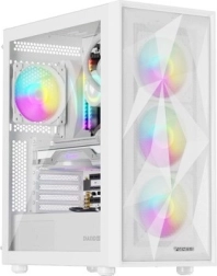 boîtier PC Genesis Diaxid 605 ARGB, midi tower, USB‑C, blanc