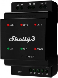 Shelly Pro 3 relais pour rail DIN