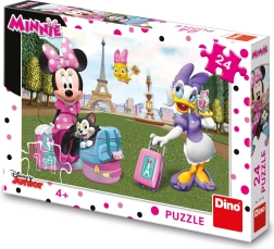 Puzzle Minnie et Daisy à Paris 24 pièces