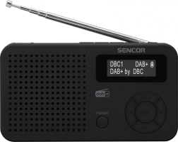 Radio numérique DAB+/FM avec RDS, Bluetooth 5.0, LCD et batterie rechargeable - 1 pièce