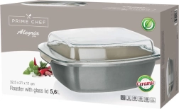 cocotte Prime Chef Alegria 5,6 l avec couvercle en verre
