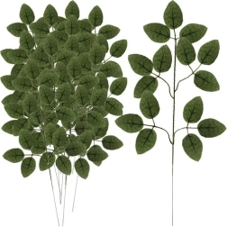 Set de feuilles de rose artificielles 51 × 25 cm, 12 pièces