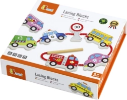 Viga ensemble de perles en bois véhicules Montessori