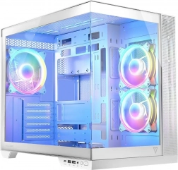 Boîtier PC blanc Volcano Panorama APEX ARGB 3F MIDI