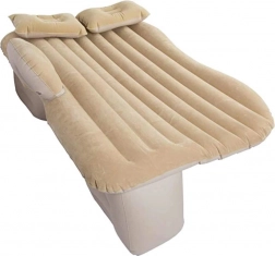 Matelas gonflable de voiture avec pompe électrique 130 × 80 cm – Beige