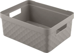 Panier de rangement en plastique HEIDRUN Diamond 36 × 27 × 14 cm, assortiment de couleurs - 1 pièce